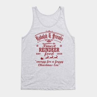 Rudolph & Friends, Finest Reindeer Food. "Energy for a foggy Christmas Eve" [Red] Tank Top